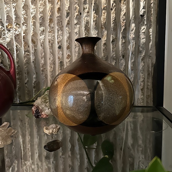 1970s Robert Maxwell for Pottery Craft Overlapping Circle Motif Vase - Picture 4 of 6